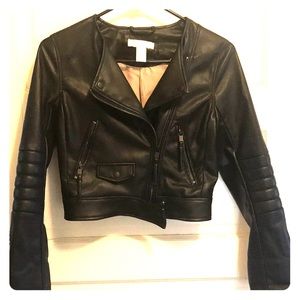Faux leather jacket